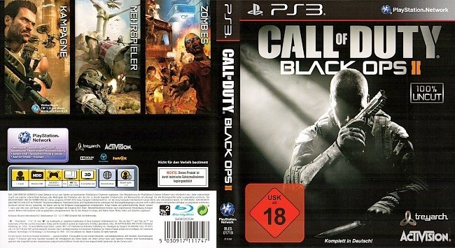 Call of Duty Black Ops 2 Cover PS3 Deutsch German german ps3 cover