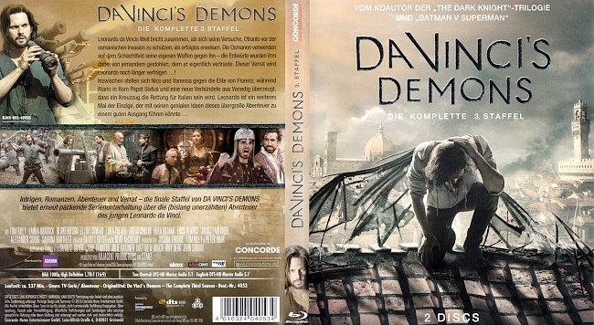 Da Vincis Demons Staffel 3 Season 3 Cover Deutsch German german blu ray cover