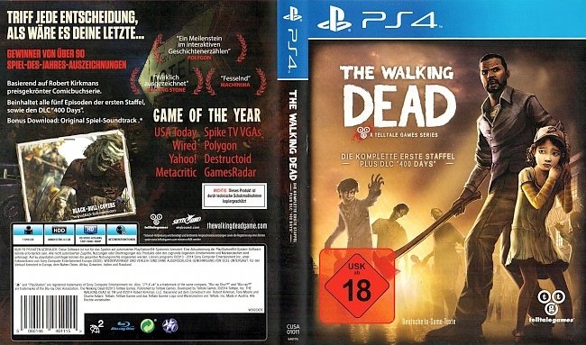 The Walking Dead Game of the Year PS4 Deutsch German german ps4 cover