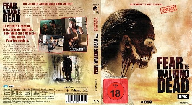 Fear the Walking Dead Staffel 3 S03 Season 3 Deutsch German Bluray BR german blu ray cover