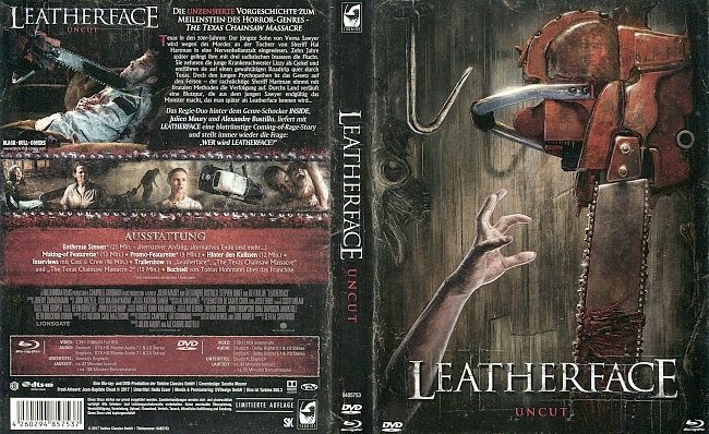 Leatherface Cover Blu ray Deutsch german blu ray cover