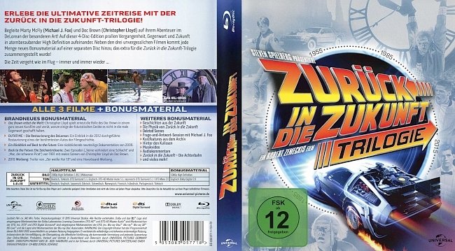 Zuruck in die Zukunft Trilogie Blu ray Cover Deutsch german blu ray cover