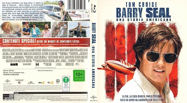 Barry Seal Only in America Blu ray Cover Italienisch Italiano german blu ray cover