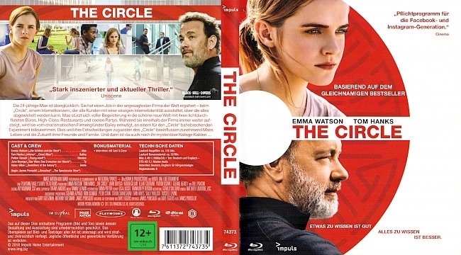 The Circle Cover Tom Hanks german blu ray cover