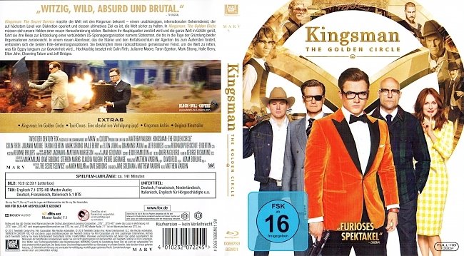 Kingsman The Golden Circle Kingsman 2 Cover German Deutsch Bluray german blu ray cover