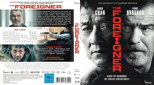 The Foreigner blu ray cover german