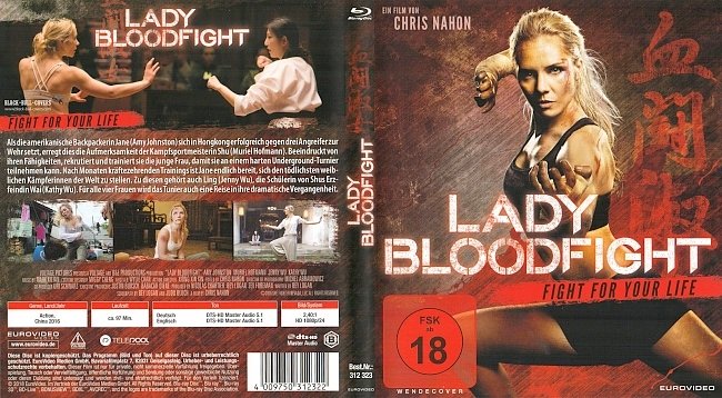 Lady Bloodfight Fight for your Life blu ray cover german