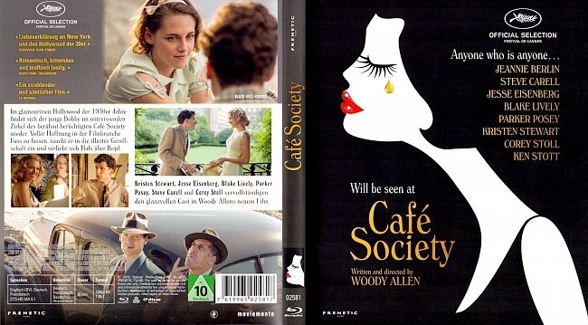 Cafe Society Cover Deutsch German Bluray Woody Allen german blu ray cover