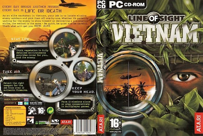 Line of Sight Vietnam Cover PC CD ROM pc cover german