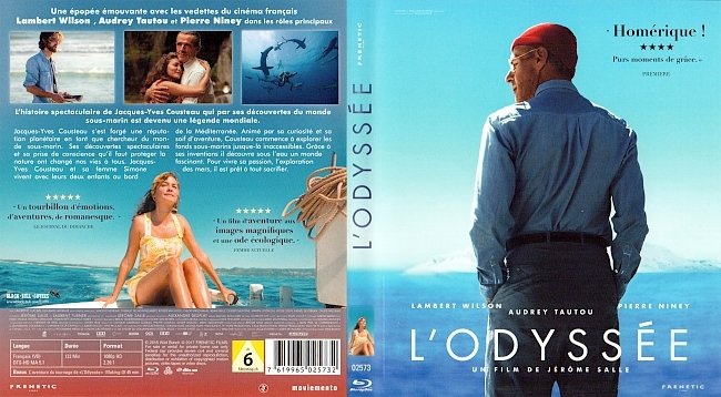 L Odyssee Jacques Custeau Cover Francais French Bluray german blu ray cover