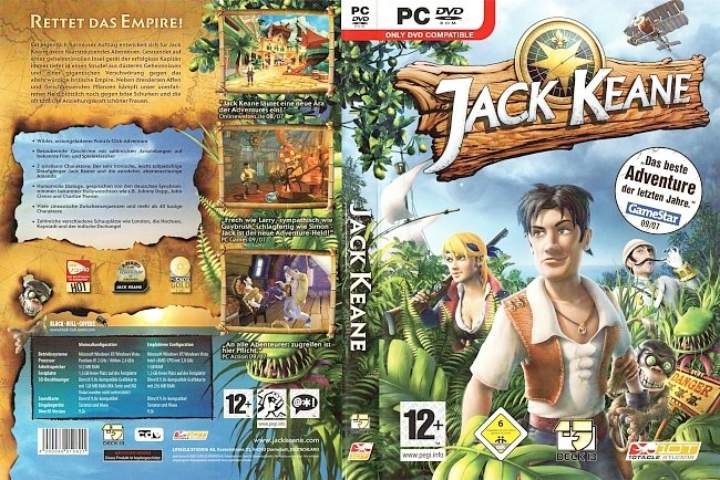 Jack Keane Adventure Cover PC DVD ROM Spiel pc cover german