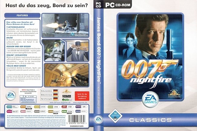 James Bond 007 Nightfire pc cover german
