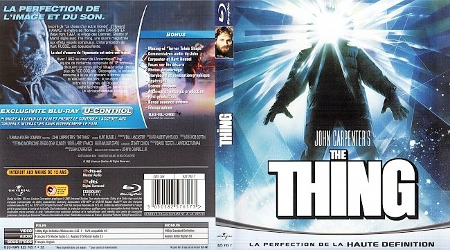 The Thing Cover French Blu ray francais John Carpenter german blu ray cover