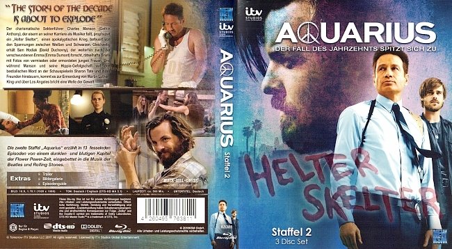 Aquarius Staffel 2 Season 2 S02 Deutsch Cover German Bluray german blu ray cover