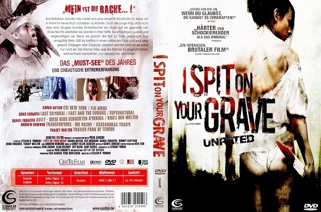 I Spit on Your Grave german dvd cover