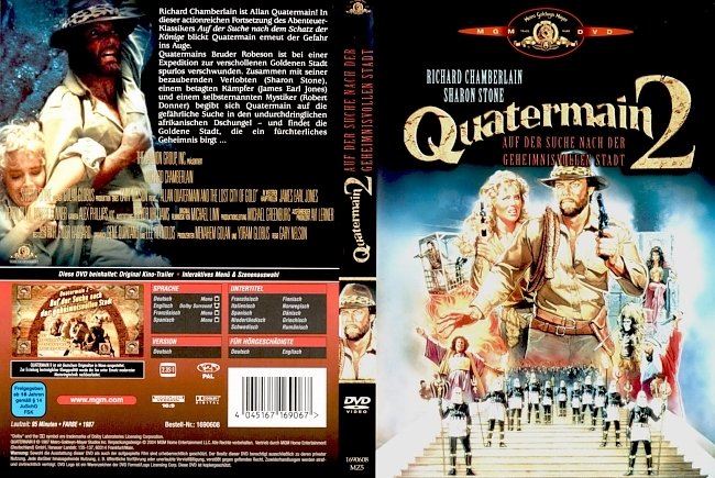 Quatermain 2 Auf der Suche nach der geheimnisvollen Stadt german dvd cover