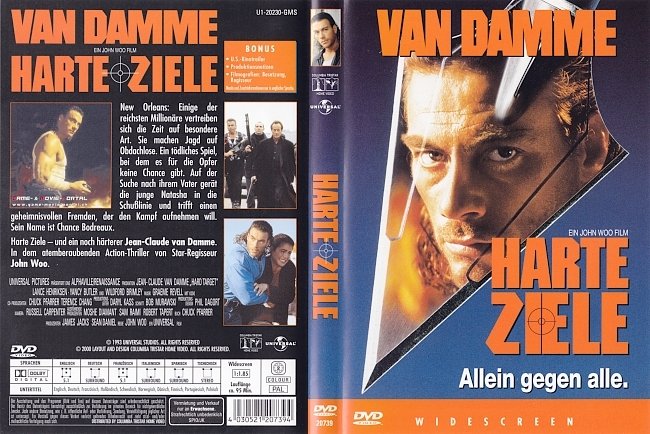 Hard Target Harte Ziele dvd cover german