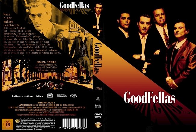 GoodFellas Drei Jahrzente in der Mafia german dvd cover