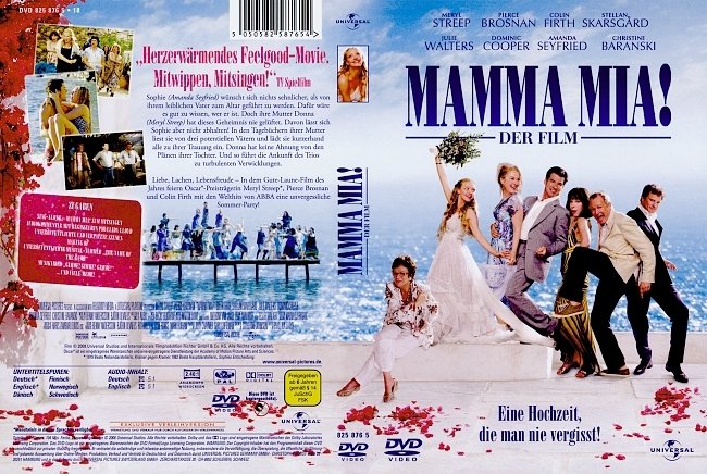 Mamma Mia Der Film german dvd cover