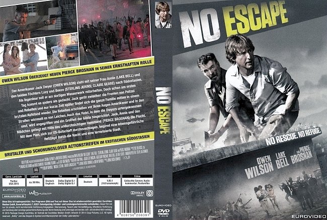 No Escape german dvd cover