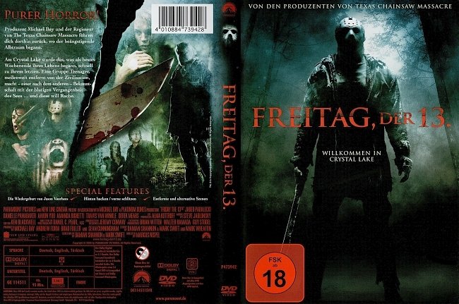 Freitag der 13_1 Free DVD Cover deutsch