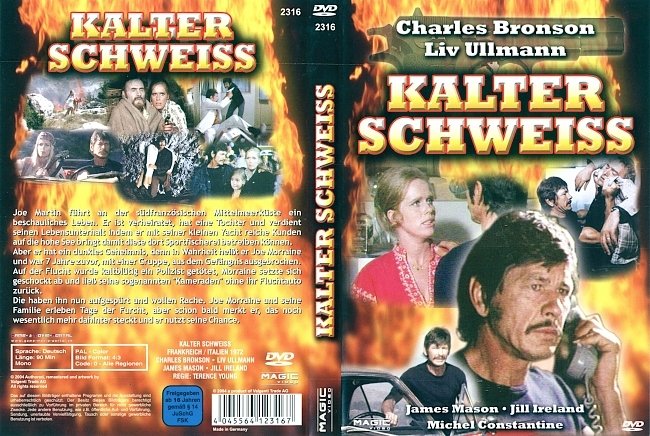 Kalter Schweiss Charles Bronson german dvd cover