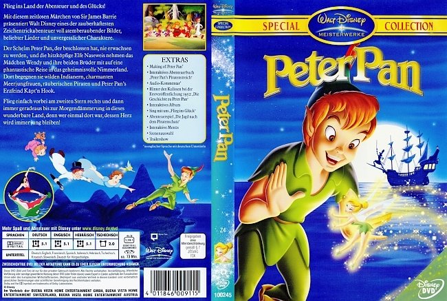 Peter Pan german dvd cover