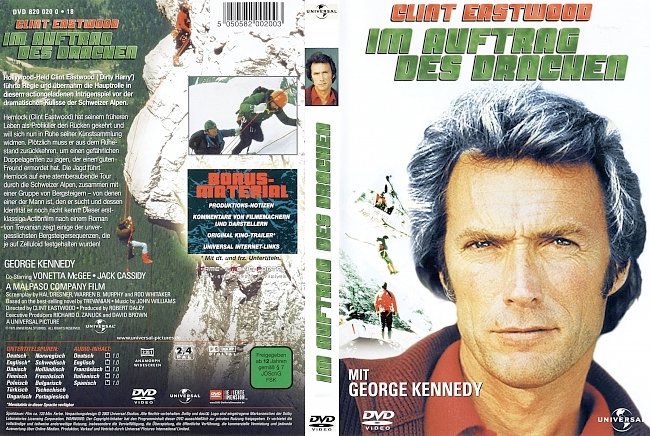 Im Auftrag des Drachen Clint Eastwood german dvd cover