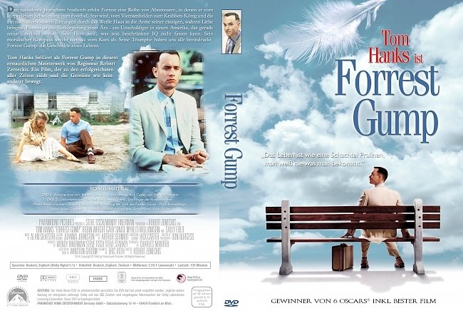 Forrest Gump Free DVD Cover deutsch