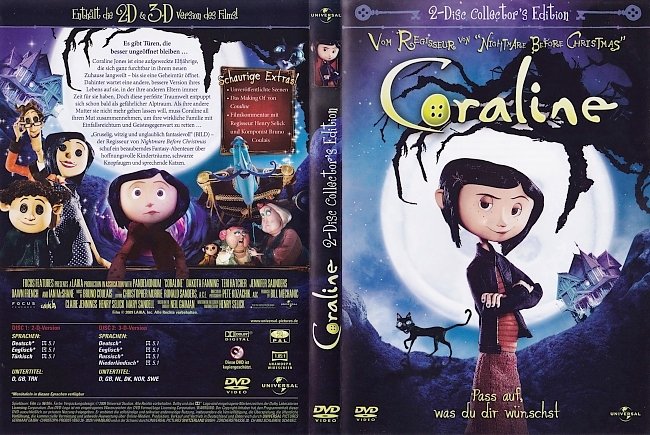 Coraline free DVD Covers german