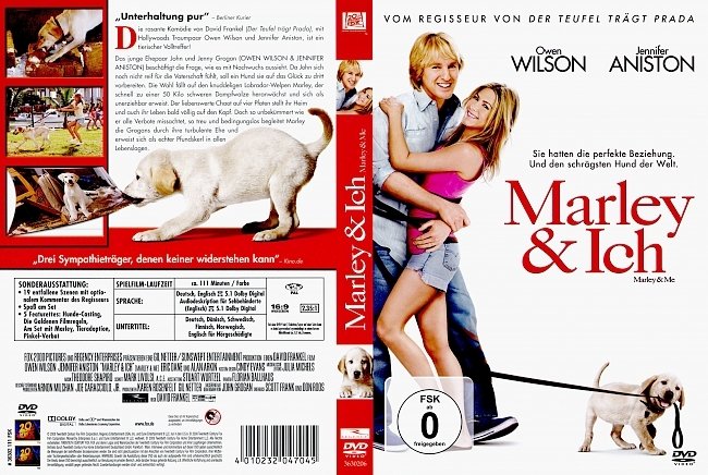 Marley und ich german dvd cover