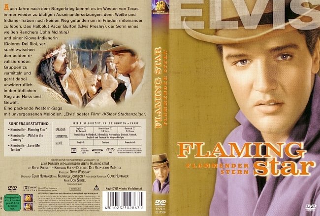 Flaming Star Elvis Presley Free DVD Cover deutsch