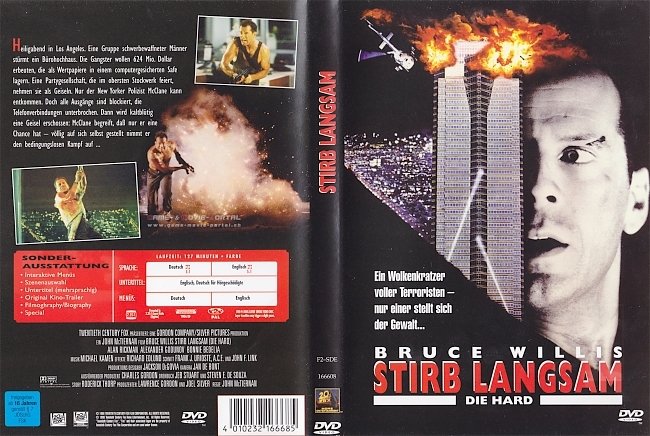 Stirb Langsam 1 Die Hard german dvd cover
