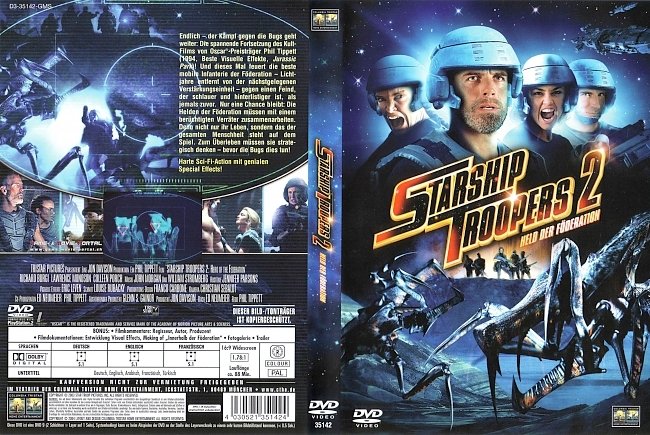 Starship Troopers 2 dvd cover german