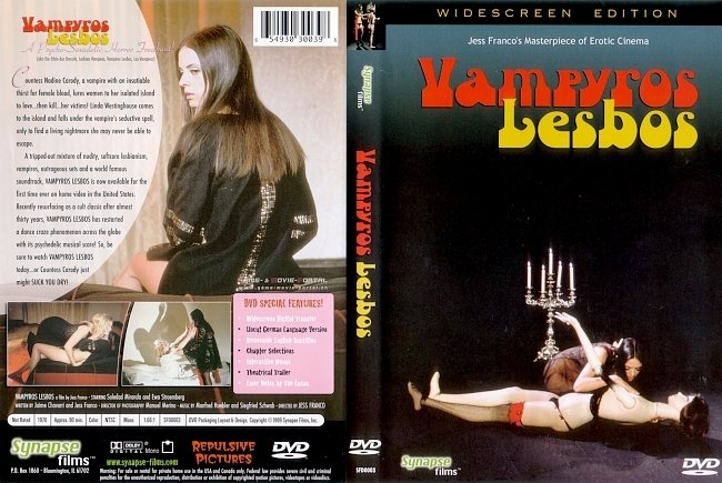 Vampyros Lesbos german dvd cover