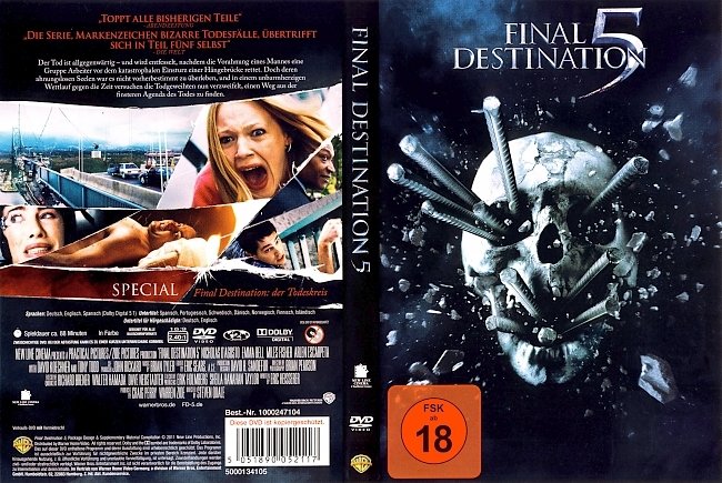 Final Destination 5 Free DVD Cover deutsch