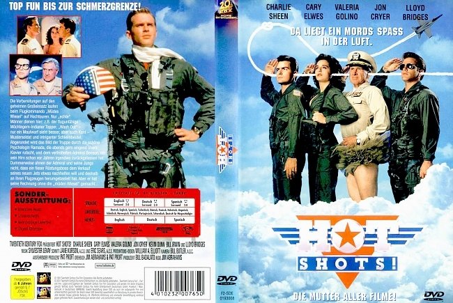 Hot Shots 1 Die Mutter aller Filme german dvd cover