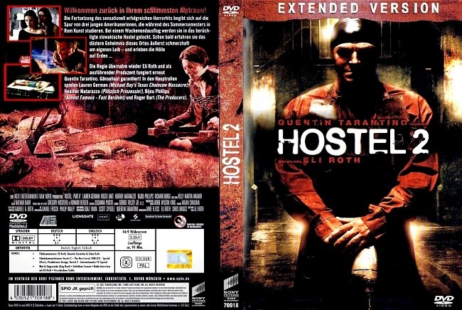 Hostel 2 german dvd cover