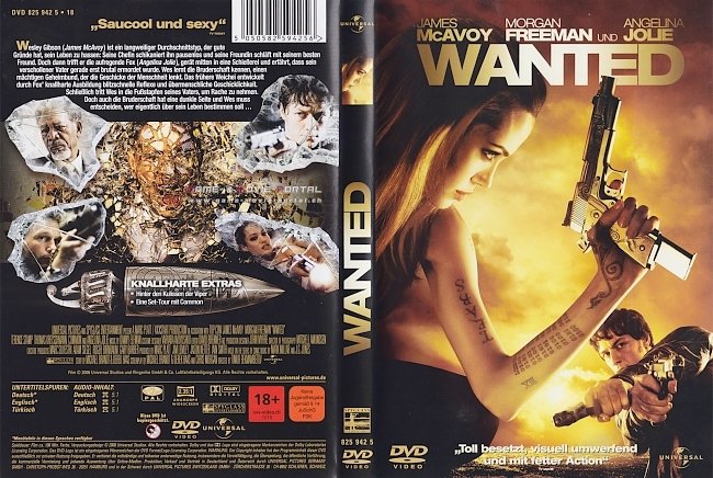 Wanted german dvd cover