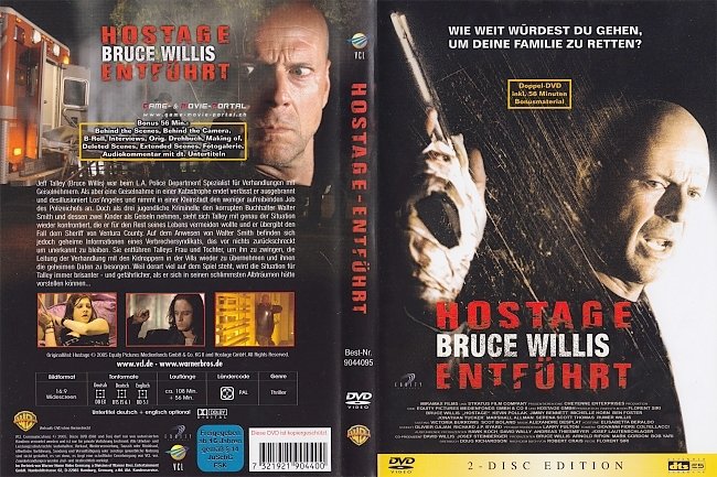 Hostage Bruce Willis german dvd cover