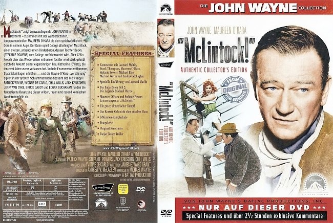 McLintock John Wayne dvd cover german