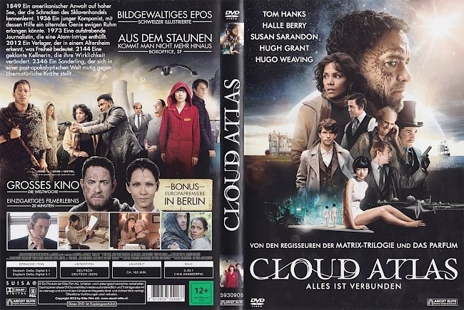 Cloud Atlas der Wolkenatlas free DVD Covers german