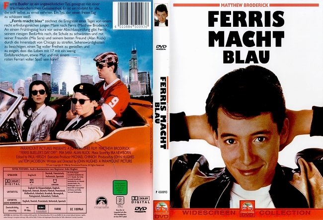 Ferris macht blau Free DVD Cover deutsch