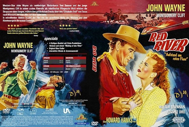 Red River John Wayne dvd cover german