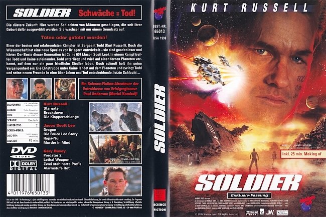 Soldier Kurt Russell Starforce Paul WS Anderson german dvd cover