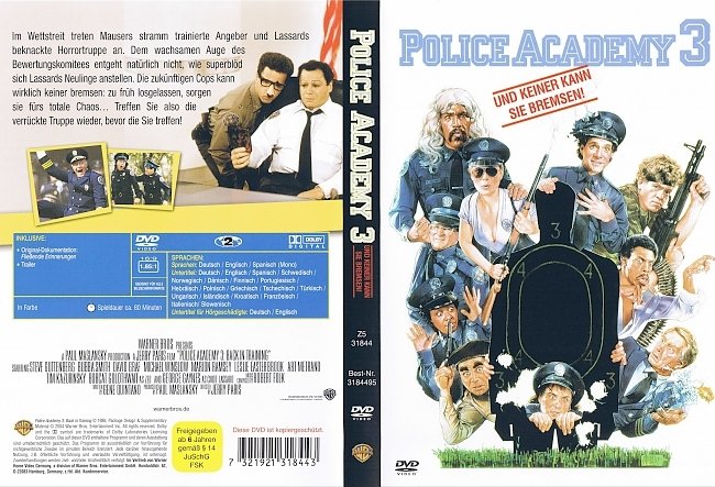 Police Academy 3 dvd cover german