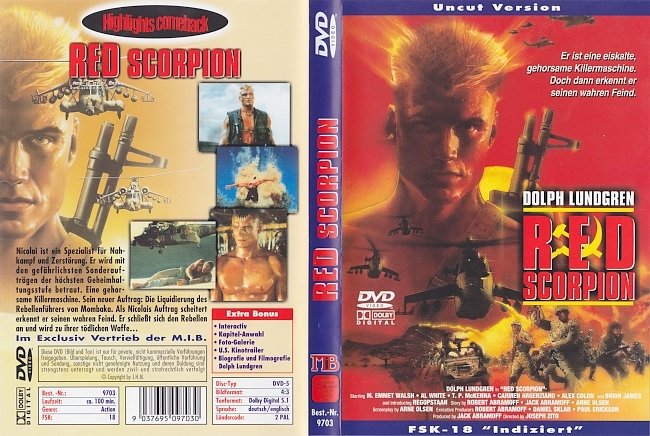 Red Scorpion FSK18 Indiziert german dvd cover
