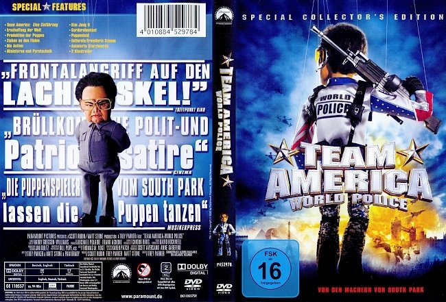 Team America World Police german dvd cover
