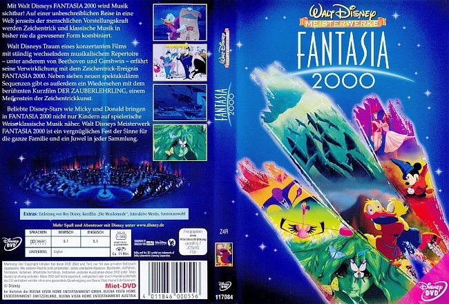 Fantasia 2000 Free DVD Cover deutsch