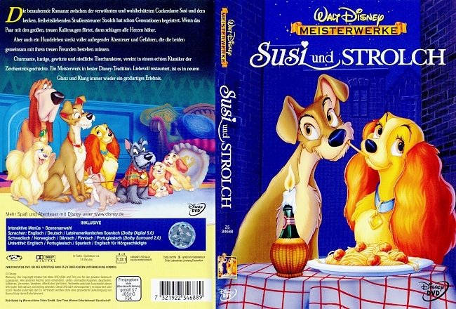 Susi und Strolch german dvd cover